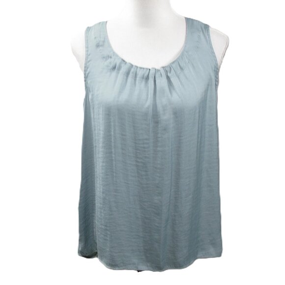 Simply Vera Wang Seafoam Green Sleeveless Blouse Size Medium - Picture 1 of 6